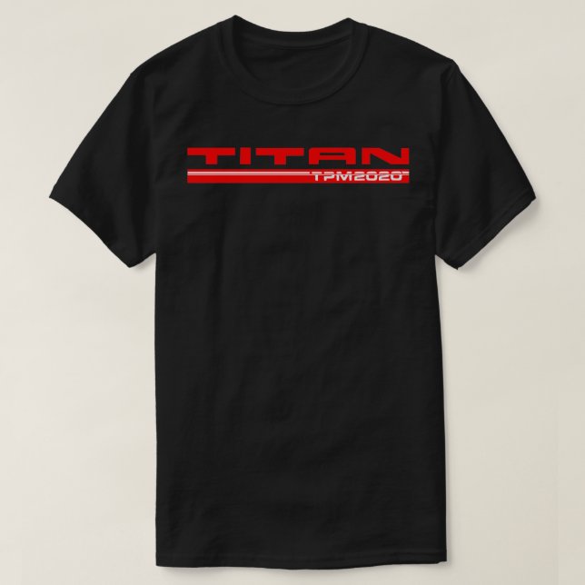 Titan Retro Ice Hockey Logotyp T Shirt (Design framsida)