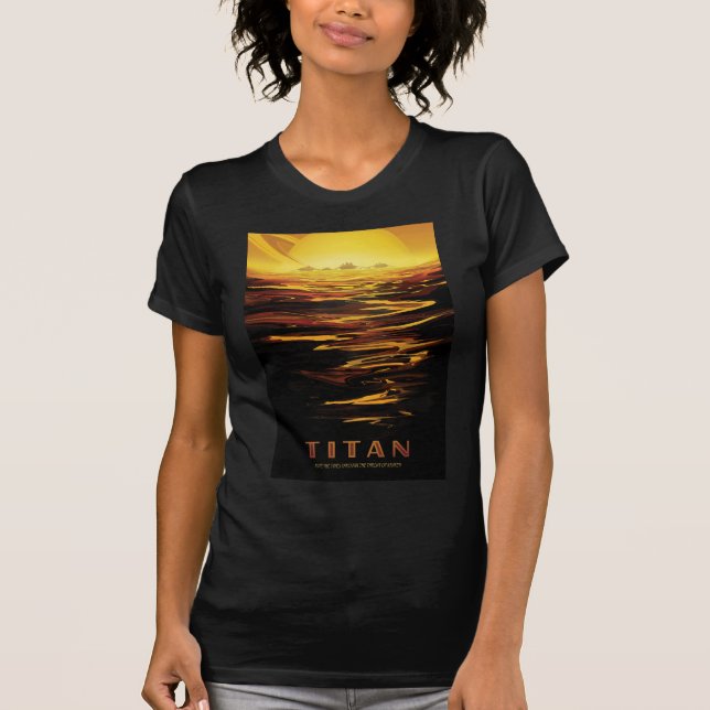 Titan Saturnus största måne T Shirt (Framsida)
