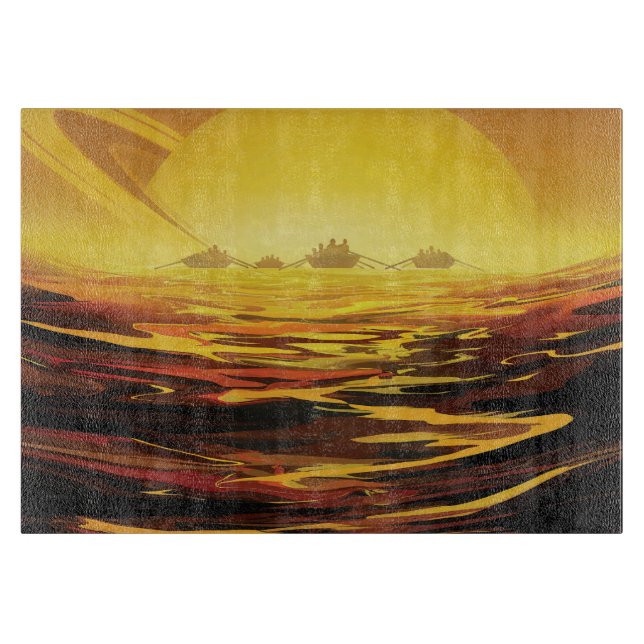 Titan största måne i Planet Saturn (Framsidan)