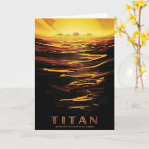 Titan största måne i Planet Saturn Kort