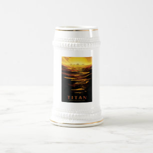 Titan största måne i Planet Saturn Sejdel