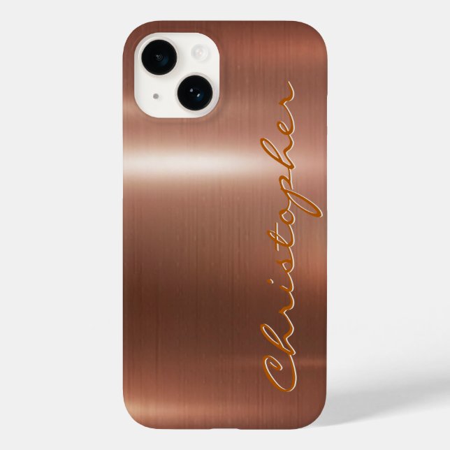 Titanbronze Shiny Stainless Steel Metall 15 (Baksida)