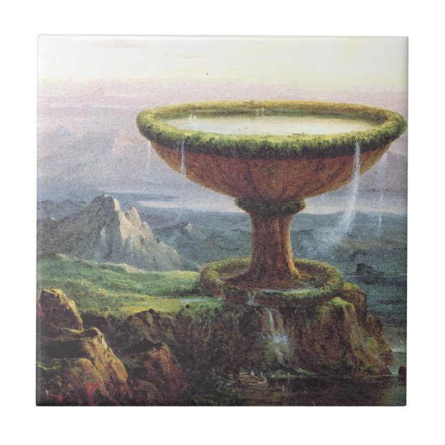 Titanens bägare av Thomas Cole Kakelplatta (Framsidan)