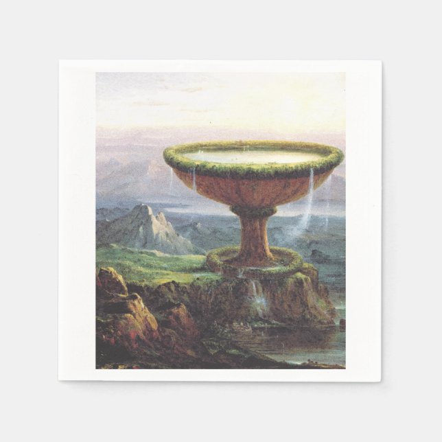 Titanens bägare av Thomas Cole Pappersservett (Framsidan)