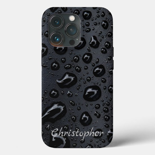 Titanerdroppar Shiny Stainless Steel Metallic (Baksida )