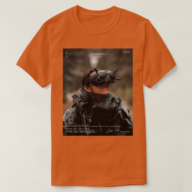 Titanfall 2 Pilot BT7274 Tre protokoll T Shirt (Design framsida)