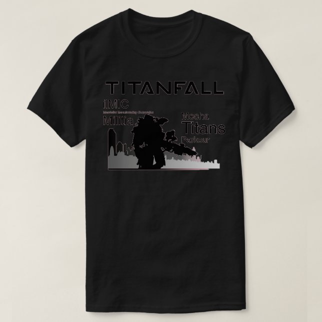 Titanfall Black T Shirt (Design framsida)