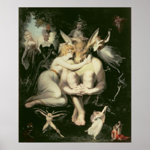 Titania Awakes, omringad av Attendant Poster