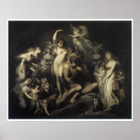 Titania och grund, c. 1790 Fantasymålarfärg