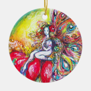 TITANIA RED VIBRANT RUBY JULGRANSPRYDNAD KERAMIK