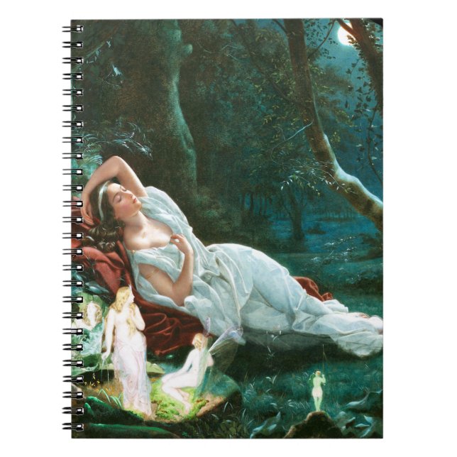 Titania Spipande i Moonlight Simmons Fae Art Anteckningsbok (Framsidan)