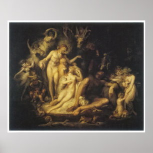 Titanias Awakening av Henry Fuseli Poster