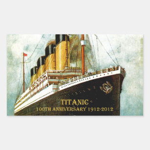 Titanic 100. årsdag för RMS Rektangulärt Klistermärke