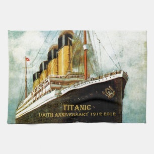 Titanic 100. årsdaghandduk för RMS Kökshandduk