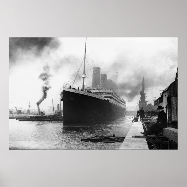 Titanic 10 april 1912 poster (Framsidan)