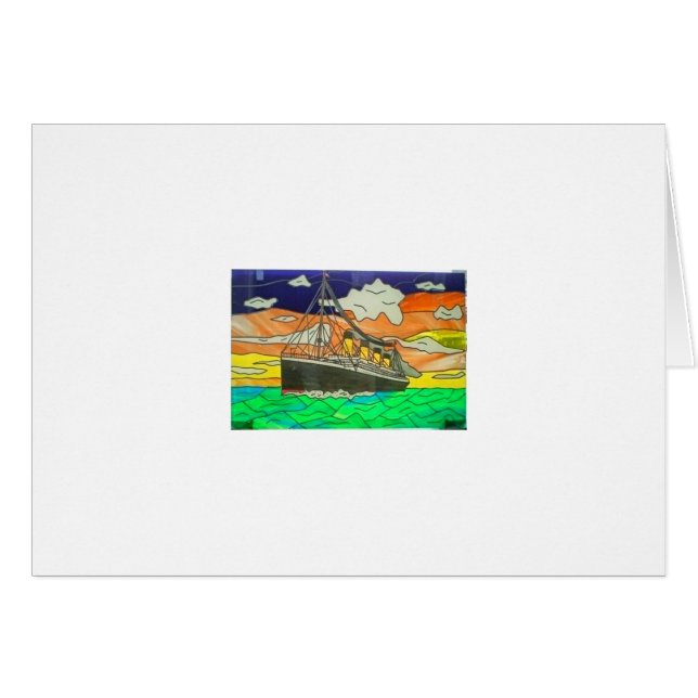 Titanic 1912 - 2012. hälsningskort (Framsidan Horizontal)
