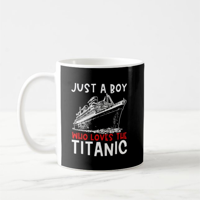 Titanic, bara en pojkhistorik, Buff Gift Kaffemugg (Vänster)