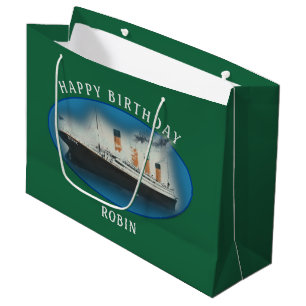 Titanic Birthday Grönt RMS White Star Line Frakt