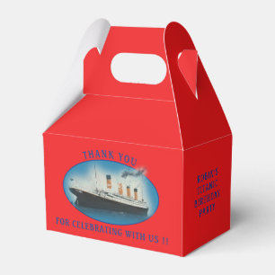 Titanic Birthday Red RMS White Star Line Frakt  Presentaskar