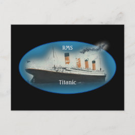 Titanic Black Maritime White Star Line Frakt Vykort