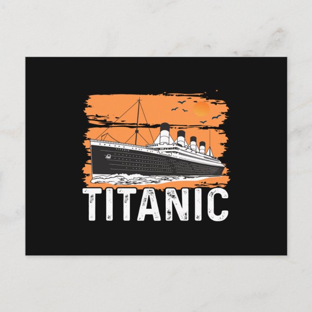 Titanic - coolt segelförande vykort (Framsida)