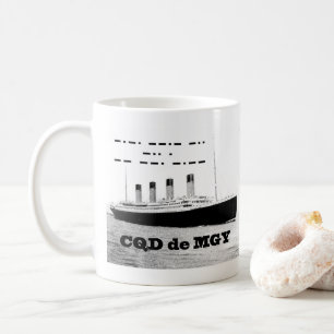 Titanic CQD de MGY Trådlösa Distress Signal Kaffemugg