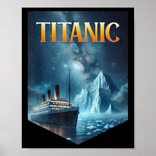 Titanic Cruise Frakt Iceberg 1912 Rms Voyage Manar Poster