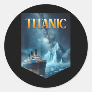 Titanic Cruise Frakt Iceberg 1912 Rms Voyage Manar Runt Klistermärke