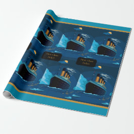 Titanic Cruise Frakt Liner Gift Wrapping Papper Presentpapper