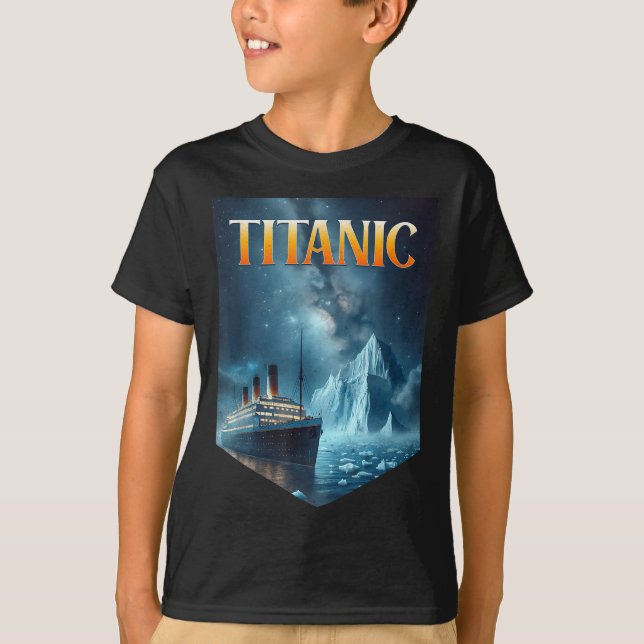 Titanic Cruise Ship Iceberg 1912 Rms Voyage Men Wo T Shirt (Framsida)