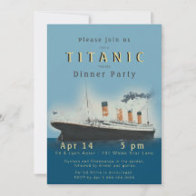 Titanic Dinner Party-inbjudan