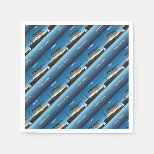 titanic dive pappersservett (Framsidan)