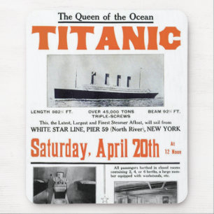 Titanic Drottning över Oceanen - White Star Line Musmatta