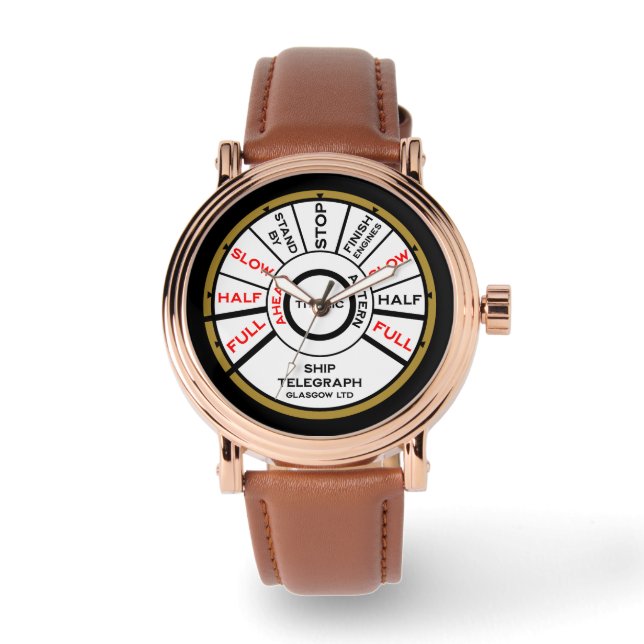 Titanic Fartygs Hastighet Armbandsur (Framsida)
