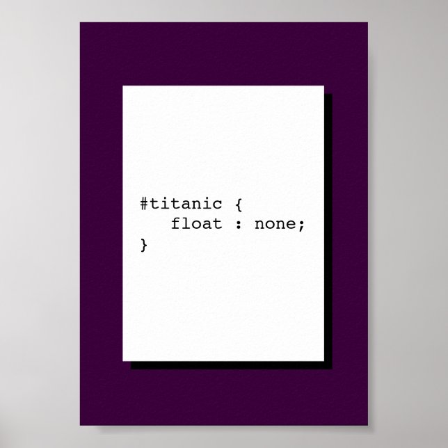 Titanic Flyter Ingen fungerande CSS Poster (Framsidan)