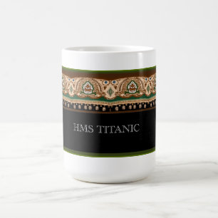 Titanic första klassificerar design kaffemugg