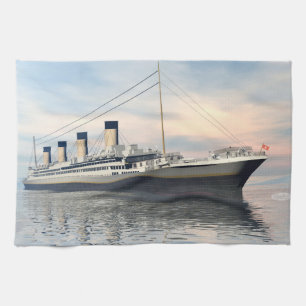 Titanic frakt - 3D framför Kökshandduk