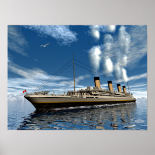 Titanic frakt - 3D render.j Poster