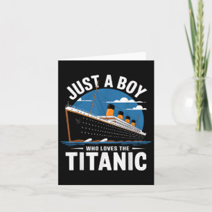 Titanic Frakt bara en pojke som Kärlek Titanic Cru Kort