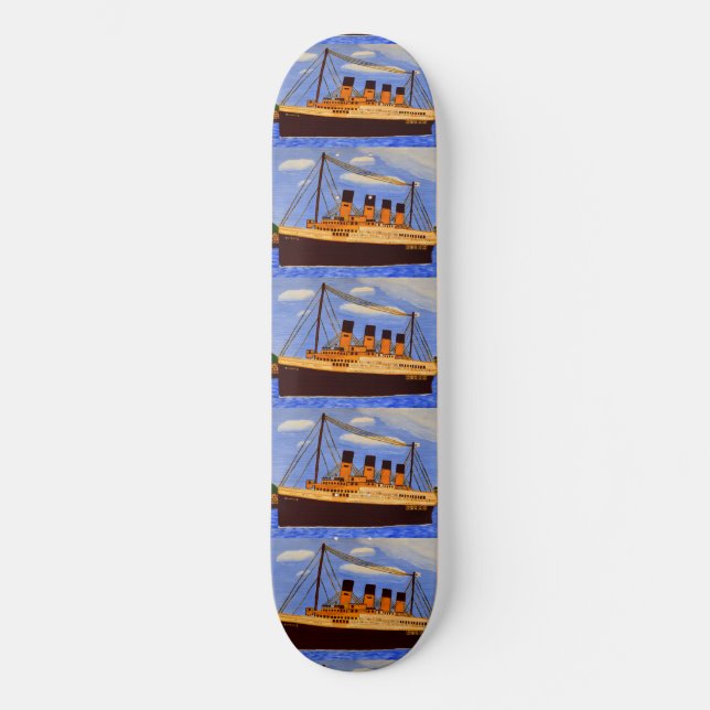 Titanic-Frakt Mini Skateboard Bräda 18,5 Cm (Framsida)