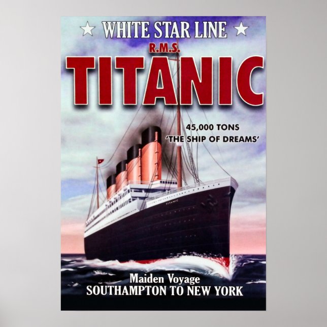 TITANIC ... Frakten Dreams Poster (Framsidan)
