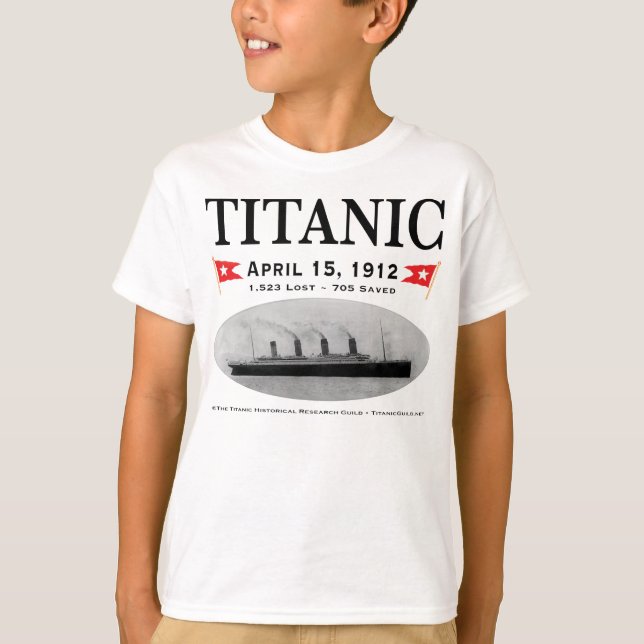 Titanic Ghost Frakt Barn Sweatshirt Tee Shirt (Framsida)