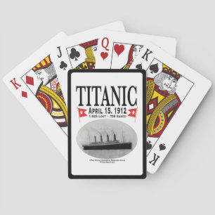 Titanic Ghost Frakt Bicycle Spelkort (vitt)