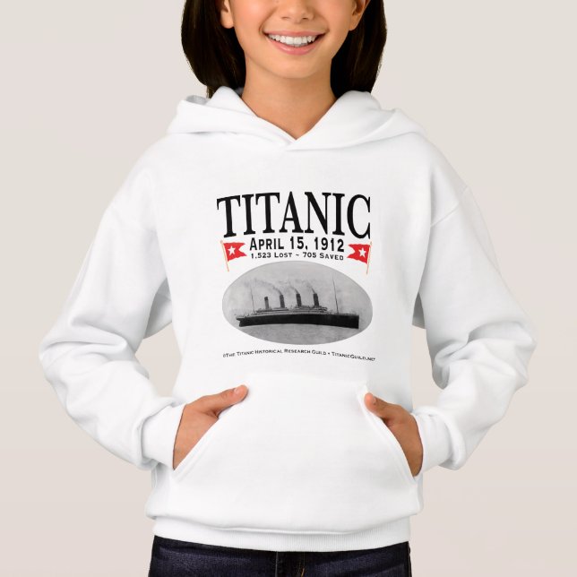 Titanic Ghost Frakt Hoodie T Shirt (Framsida)