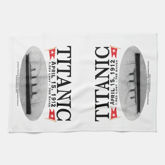 Titanic Ghost Frakt Kitchen Towel Tea Towel Kökshandduk (Horisontell)