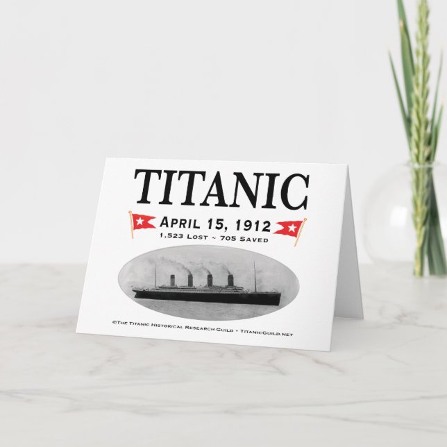 Titanic Ghost Frakt: Stationery: Greeting Cards Anteckningskort (Framsida)