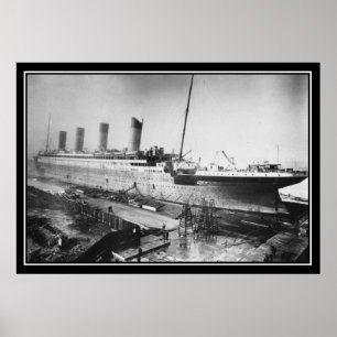 Titanic har byggts 1909 poster