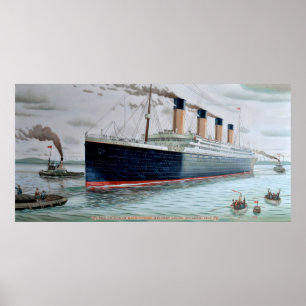 Titanic havsförsök av RMS Poster