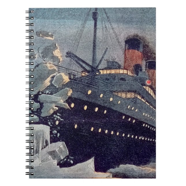 Titanic Hits Iceberg Anteckningsbok (Framsidan)