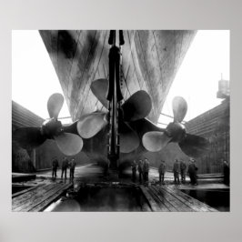 Titanic i Drydock Circa 1912 Poster
